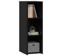 vidaXL Credenza Rovere Nero 30 x 41 x 93 cm Legno ingegnerizzato,