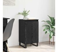 vidaXL Credenza Rovere Nero 40 x 35 x 70 cm Legno multistrato