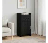 vidaXL Credenza Rovere Nero 40 x 36 x 80 cm Legno ingegnerizzato
