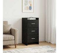 vidaXL Credenza Rovere Nero 40 x 36 x 80 cm Legno ingegnerizzato
