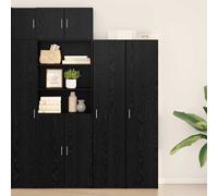 vidaXL Credenza Rovere Nero 40 x 42,5 x 185 cm