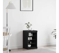 vidaXL Credenza Rovere Nero 41 x 37 x 67 cm Legno multistrato