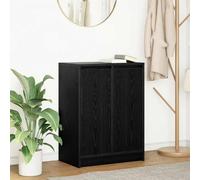 vidaXL Credenza Rovere Nero 57x34x76 cm in Legno Multistrato