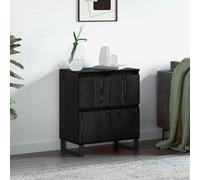 vidaXL Credenza Rovere Nero 60 x 35 x 70 cm
