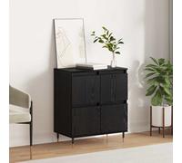 vidaXL Credenza Rovere Nero 60 x 35 x 70 cm