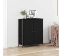 vidaXL Moderno Buffet & Mobiletto in Quercia Nera con Scaffalatura Regolabile Ampio Spazio di Archiviazione Ideale per Sala da Pranzo o Soggiorno Elegante Design in Legno Ingegnerizzato