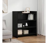 vidaXL Credenza Rovere Nero 75 x 36 x 80 cm Legno ingegnerizzato