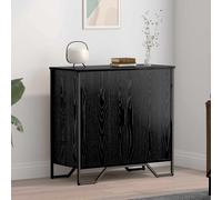 vidaXL Credenza Rovere Nero 78 x 35 x 74.5 cm