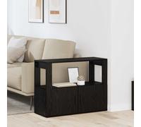 vidaXL Credenza Rovere nero 80 x 30 x 60 cm Legno ingegnerizzato
