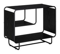 vidaXL Credenza Rovere Nero 80 x 37,5 x 64,5 cm Legno ingegnerizzato