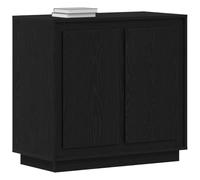 vidaXL Credenza in Rovere Nero 80x34x75 cm in Legno Ingegnerizzato