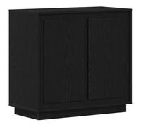 vidaXL Credenza in Rovere Nero 80x34x75 cm in Legno Ingegnerizzato