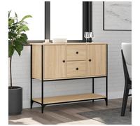 AX Credenza Mobiletto Armadietto 100x36x85cm Portaoggetti Rovere Sonoma + 835555