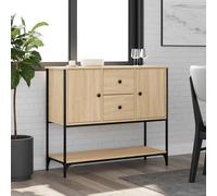 AX Credenza Mobiletto Armadietto 100x36x85cm Portaoggetti Rovere Sonoma + 835555