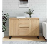 vidaXL Credenza Rovere Sonoma 104x35x70 cm in Legno Multistrato, credenza con Ante, Mobile da Soggiorno, portaoggetti, credenza da Cucina