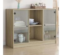 vidaXL Credenza Rovere Sonoma 102x37x75,5 cm in Legno Multistrato