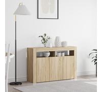 vidaXL Credenza Rovere Sonoma 116 x 30 x 75 cm Legno multistrato