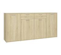 vidaXL Credenza Rovere Sonoma 160x36x75 cm in Legno Multistrato