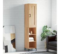 vidaXL Credenza Rovere Sonoma 34,5x34x180 cm in Legno Multistrato
