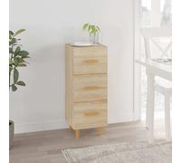 vidaXL Credenza Rovere Sonoma 34,5x34x90 cm in Legno Multistrato