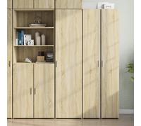 vidaXL Credenza Alta quercia Sonoma 45x42,5x185 cm Legno di ingegneria, Credenza, Armadietto di stoccaggio, Pannello laterale, Armadietto, Armadio laterale