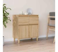 vidaXL Dressoir 60x35x70 cm bewerkt hout sonoma eikenkleurig
