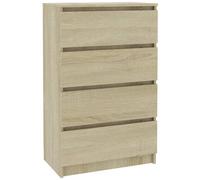 vidaXL Credenza Rovere Sonoma 60x35x98,5 cm in Legno Multistrato