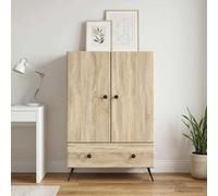 vidaXL Credenza in rovere Sonoma 66 x 34,5 x 95 cm, in legno ingegnerizzato, elegante armadio rettangolare per buffet, ampia credenza, elemento funzionale per soggiorno, arredamento minimalista