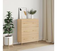 vidaXL Credenza Rovere Sonoma 69,5x34x90 cm in Legno Multistrato