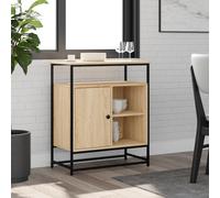 AX Credenza Mobiletto 69x35x80cm Portaoggetti Arredo Rovere Sonoma Uffici 835545