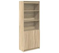 vidaXL Credenza Rovere Sonoma 70x35x180 cm in Legno Multistrato, Mobile, mobiletto Laterale, mobiletto portaoggetti Alto, mobiletto portaoggetti
