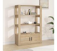 vidaXL Credenza Rovere Sonoma 80x30x119,5 cm in Legno Multistrato