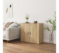 VIDAXL - Credenza Rovere Sonoma 80x33x70 Cm In Legno Multistrato