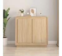 vidaXL Credenza Rovere Sonoma 80x34x75 cm in Legno Multistrato