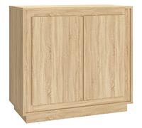 vidaXL Credenza Rovere Sonoma 80x34x75 cm in legno multistrato