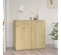 vidaXL Credenza Rovere Sonoma 80x36x75 cm in Truciolato