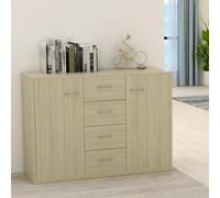 vidaXL Credenza Rovere Sonoma 88x30x65 cm in Legno Multistrato