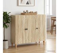vidaXL Credenza Rovere Sonoma 89 x 34,5 x 80 cm Legno ingegnerizzato