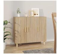 Credenza rovere sonoma 90x34x80 cm in legno multistrato
