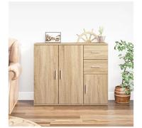 vidaXL Credenza Rovere Sonoma 91x29,5x75 cm in Legno Multistrato
