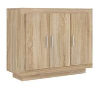 vidaXL Credenza Rovere Sonoma 92x35x75 cm in Legno Multistrato