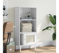 vidaXL Credenza SENJA Aspetto Rattan Bianco 60x35x130 cm Massello Pino