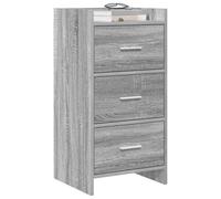 vidaXL Credenza Sonoma grigia, 40 x 36 x 80 cm, in legno di ingegneria,