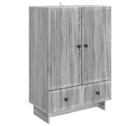 vidaXL Credenza Sonoma grigia 66 x 34,5 x 95 cm Legno ingegnerizzato