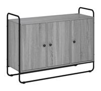 vidaXL Credenza Sonoma grigio 102 x 35 x 75 cm Legno ingegnerizzato