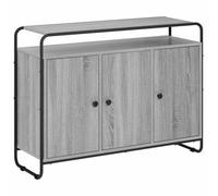vidaXL Credenza Sonoma grigio 102 x 35 x 75 cm Legno ingegnerizzato