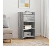 vidaXL Credenza Sonoma grigia, 40 x 36 x 80 cm, in legno di ingegneria,