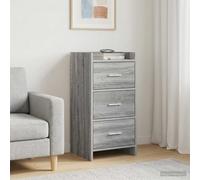 vidaXL Credenza Sonoma grigio 40 x 36 x 80 cm Legno ingegnerizzato