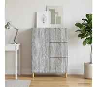 vidaXL Credenza Sonoma grigio 66 x 34,5 x 90 cm Legno ingegnerizzato
