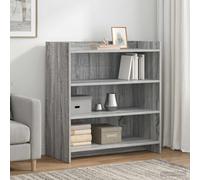 vidaXL Credenza Sonoma grigia, 75 x 36 x 80 cm, in legno di ingegneria,
